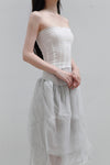 Marc Le Bihan Silk Skirt Six-layer Gauze 25930 Series French Hand-dyed MLB-25930-NUAGE Cloud